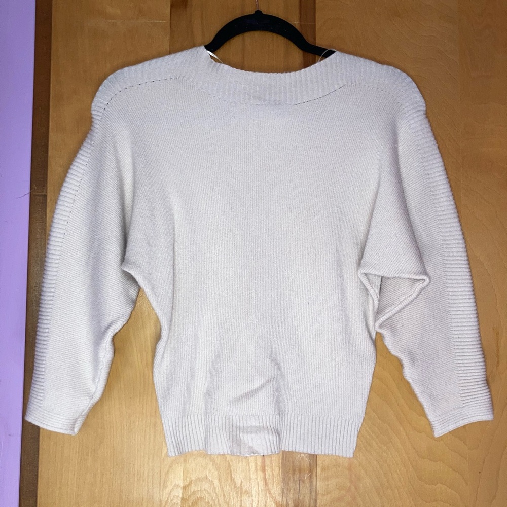 Joan Vass, Large, Cream colored sweater